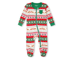 Bamboo Puppy Heart Pajamas 3-24 months