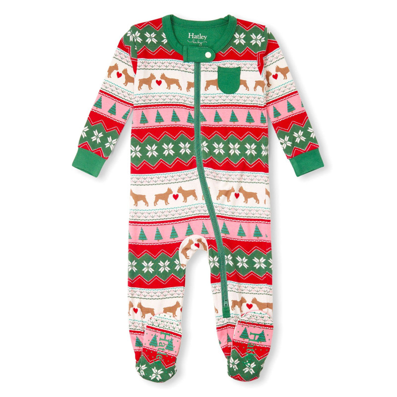 Bamboo Puppy Heart Pajamas 3-24 months