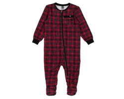 One-Piece Check Pajamas 6-24 months