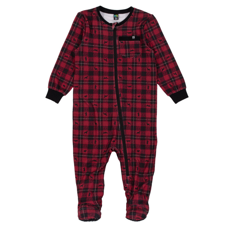 One-Piece Check Pajamas 6-24 months