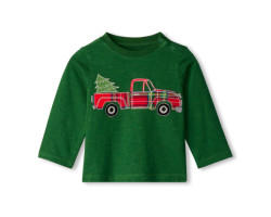 Checkered Truck Long Sleeve T-Shirt 6-24 months