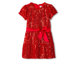 Hatley Robe Paillettes Rouge 3-8ans