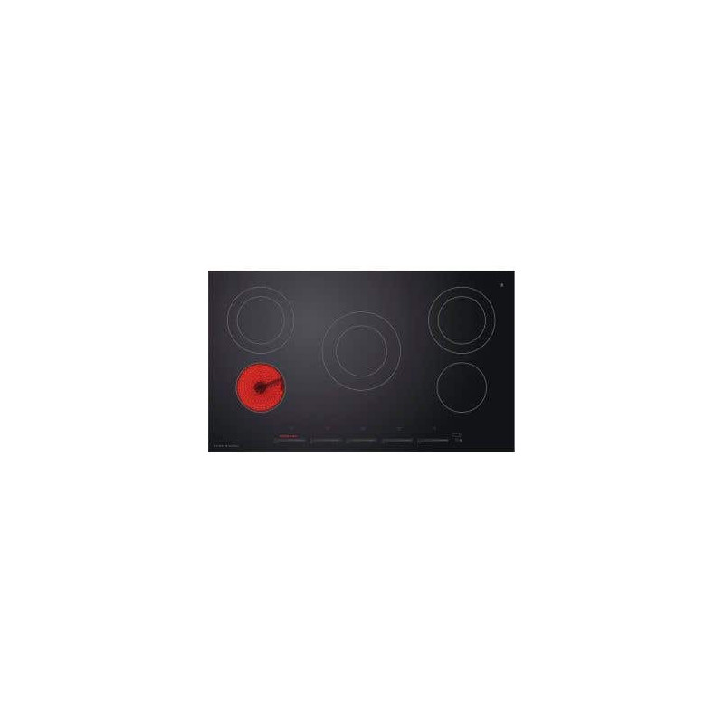 36" Built-in Electric Cooktop, with 5 Radiant Burners, Black, Fisher & Paykel Series 5 CE365DTB1