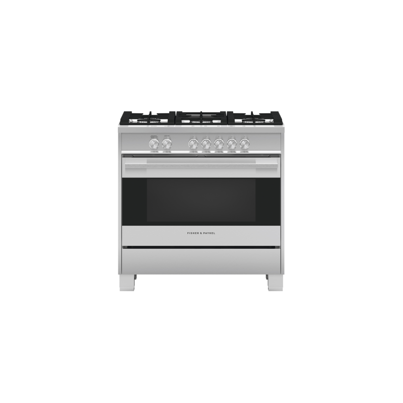 36" range. Fisher & Paykel Stainless Steel OR36SDG4X1