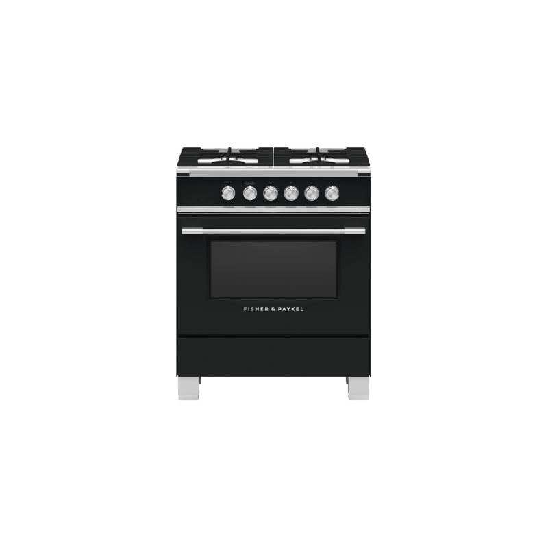 Cuisinière de 30 po. Fisher & Paykel en Noir OR30SCG4B1