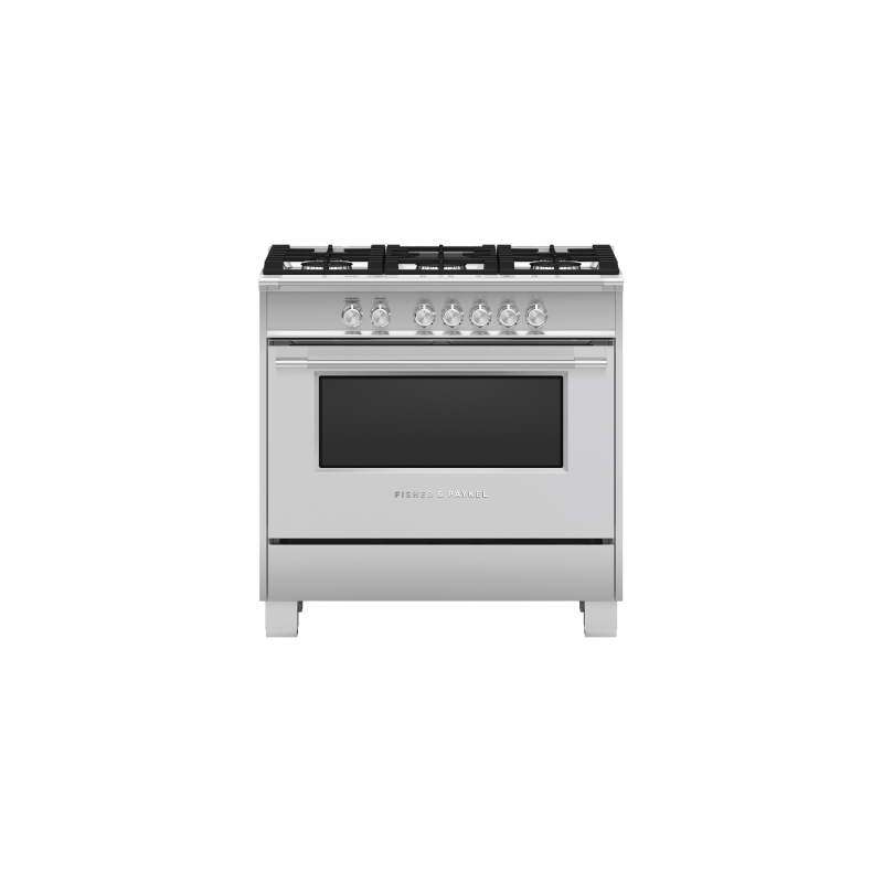 36" range. Fisher & Paykel Stainless Steel OR36SCG4X1