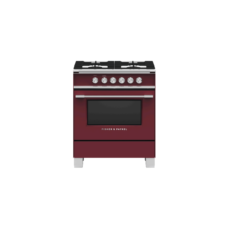 Cuisinière de 30 po. Fisher & Paykel en Rouge OR30SCG4R1