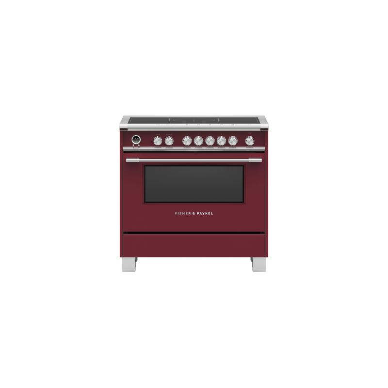 36" range. Fisher & Paykel 4.9 cu. ft. with 5 elements in Red OR36SCI6R1