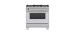 Cuisinière au Gaz de 36 po. Fisher & Paykel 4.9 pi.cu avec 5 brûleurs en Inox OR36SCG6X1