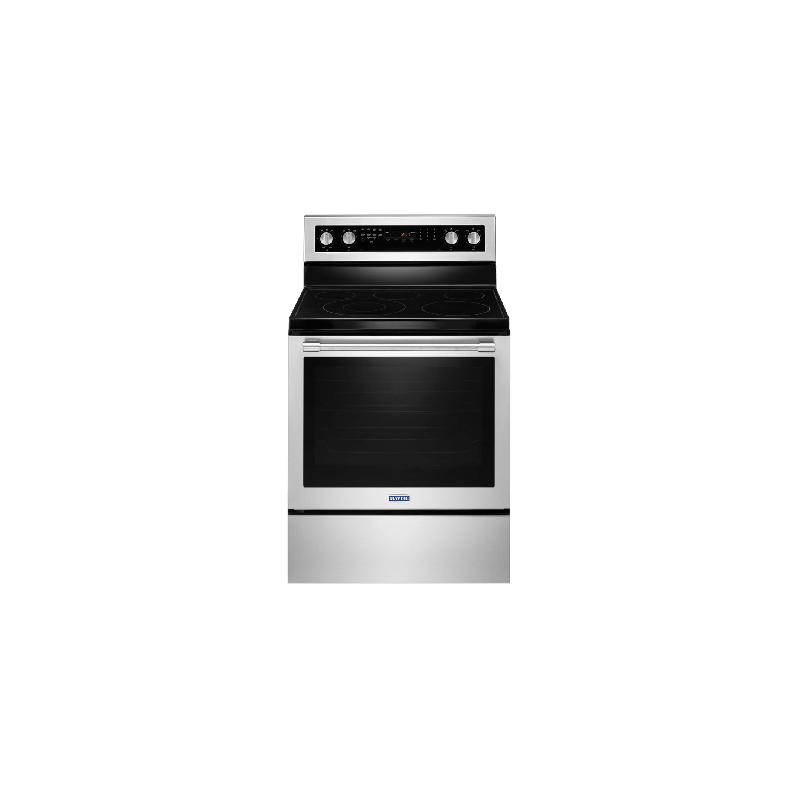 Cuisinière en Vitrocéramique de 30 po. Maytag 6.4 pi.cu avec 5 brûleurs en Inox YMER8800FZ