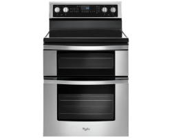 Cuisinière en Vitrocéramique de 30 po. Whirlpool 6.7 pi.cu avec 5 brûleurs en Inox YWGE745C0FS