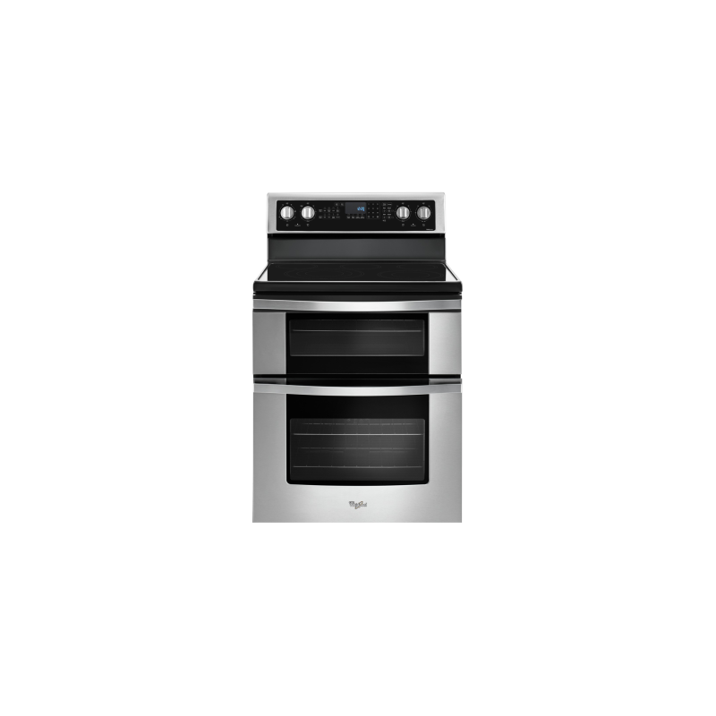 Cuisinière en Vitrocéramique de 30 po. Whirlpool 6.7 pi.cu avec 5 brûleurs en Inox YWGE745C0FS