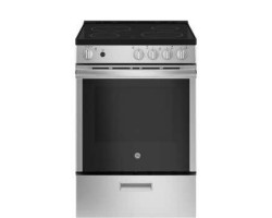 24-inch Vitroceramic Range. GE 2.9 cu. ft. with 4 stainless steel burners JCAS640RMSS