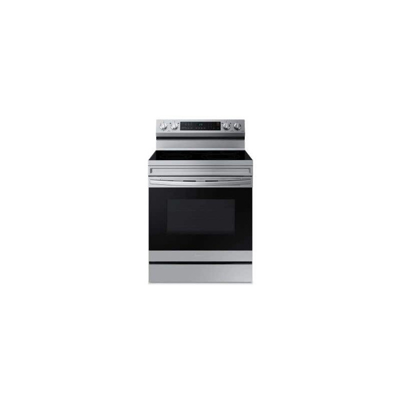 Cuisinière en Vitrocéramique de 30 po. Samsung 6.3 pi.cu avec 5 brûleurs en Inox NE63A6511SS