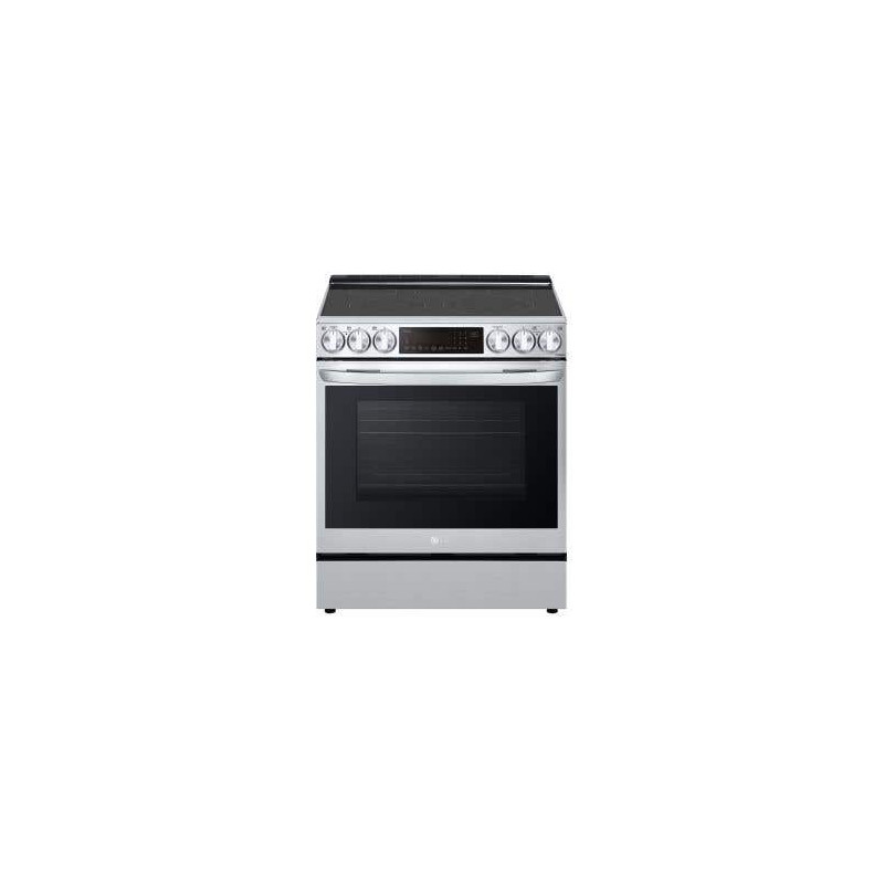 Cuisinière électrique intelligente de 30 po. LG 6.3 pi.cu avec 5 brûleurs en Inox LSEL6335F