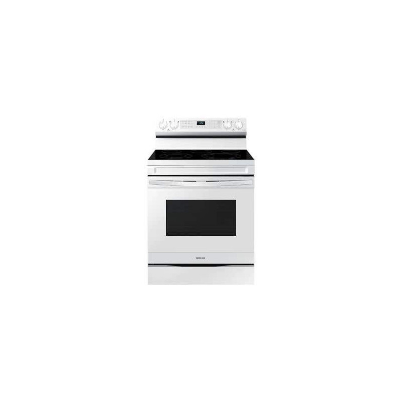 Cuisinière en Vitrocéramique de 30 po. Samsung 6.3 pi.cu en Blanc NE63A6511SW