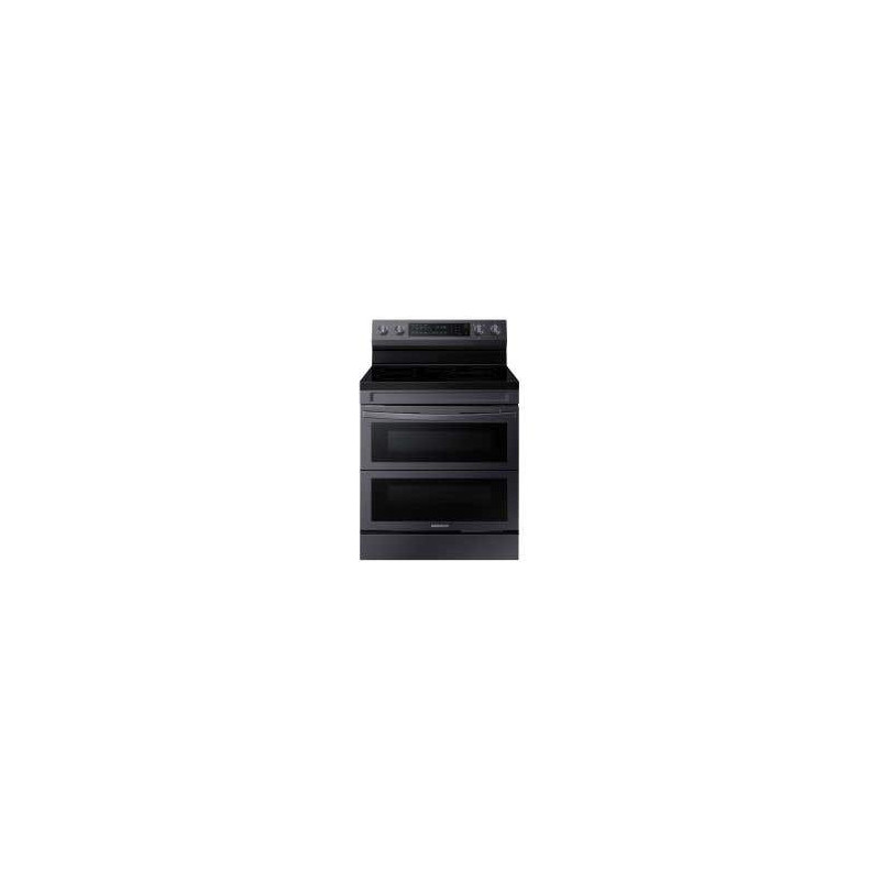 Cuisinière en Vitrocéramique de 30 po. Samsung 6.3 pi.cu avec 5 brûleurs en Inox Noir NE63A6751SG