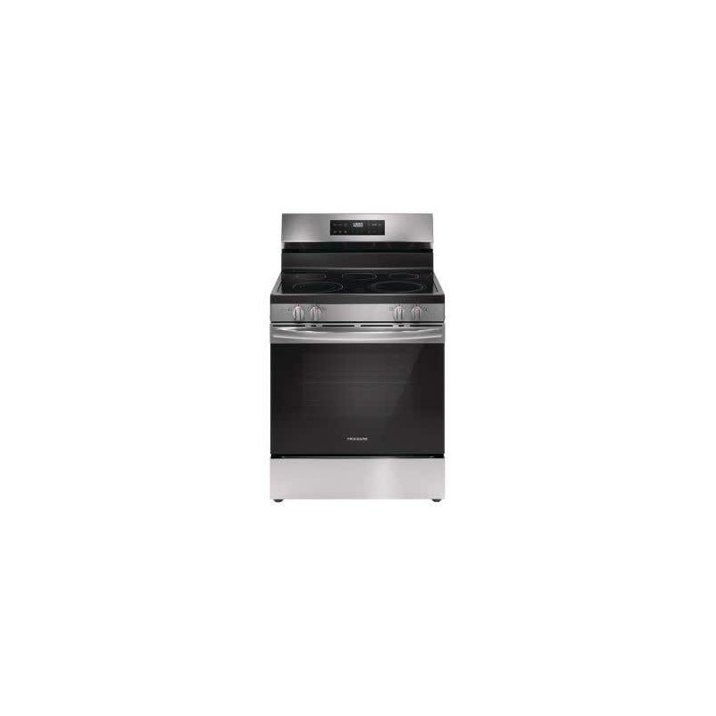 Freestanding electric range, 5.3 cu. ft., 5 burners, 30 in., stainless steel, Frigidaire FCRE306CAS