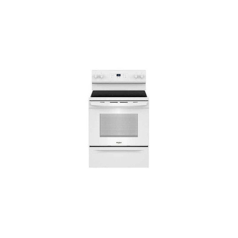 Cuisinière à induction 30 po autoportante, 4 brûleurs, blanc, Whirlpool YWFES3530RW