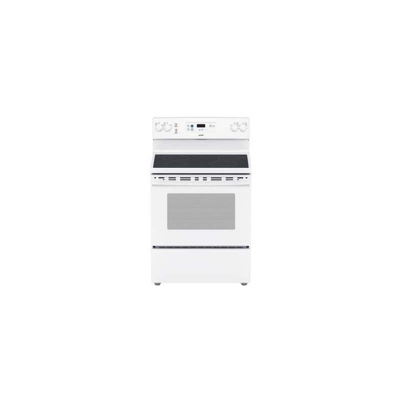 Cuisinière à induction 30 po autoportante, 4 brûleurs, blanc, Moffat MCBS585DNWW