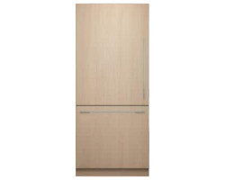 Réfrigérateur 36 in. encastrable porte française, congélateur en bas, 19 pi.cu., panneau requis, Fisher & Paykel Series-11 RS36