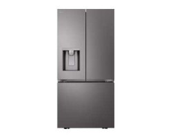 Freestanding French Door Refrigerator 25 cu. ft. 33 in. Black Steel LG LF25S6330D