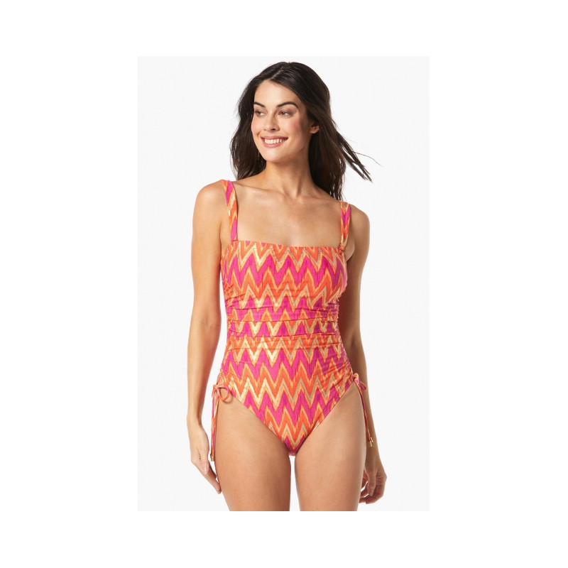 SWIMWEAR ANYWHER (COCO CONTOURS) Maillot de bain une pièce convertible - PANDORA PLAYA ZIG-ZAG