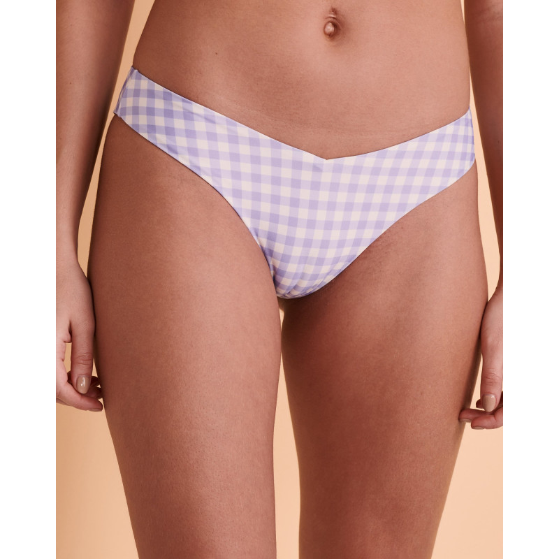 GUESS Bas de bikini coupe en V Vichy Combo