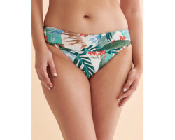 JANTZEN Bas de bikini aux hanches bande de taille pliée Neotropics