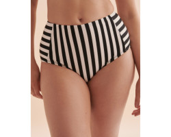 JANTZEN Bas de bikini taille haute Debra Terra Stripes