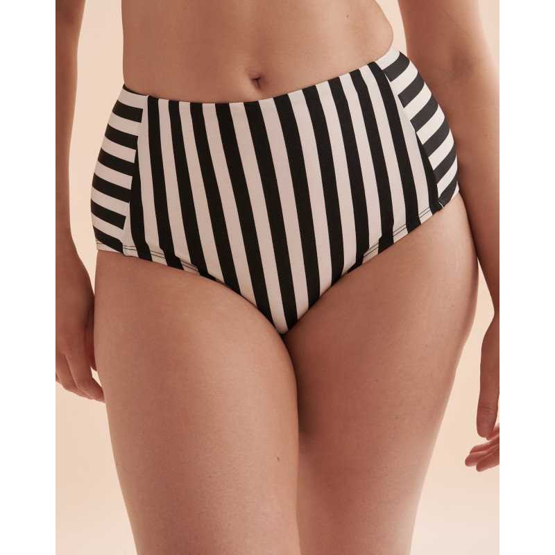 JANTZEN Bas de bikini taille haute Debra Terra Stripes