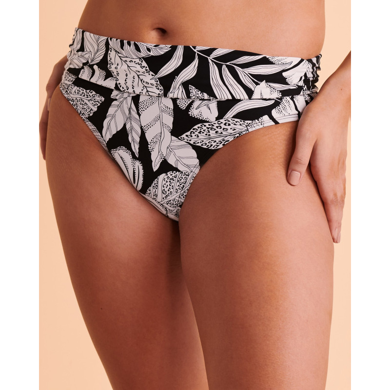 CHRISTINA Bas de bikini bande de taille pliable DEEP JUNGLE