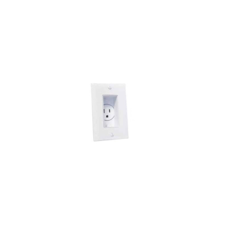 Recessed Wall Socket Receptacle 4641-W