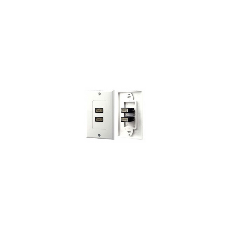 WALL SOCKET 2x HDMI CONNECTOR 90 DEGREE WPH290