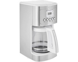 Cuisinart DCC-3200W 14-cup programmable coffee maker - STAINLESS STEEL and WHITE