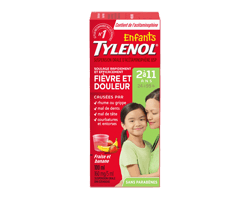 TYLENOL Suspension d'acétaminophène pour enfants, banane et petits fruits, 100 ml