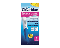 CLEARBLUE Test de grossesse avec indicateur de semaines, 1 unité