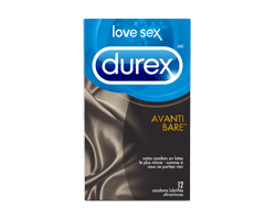 DUREX Condoms Avanti Bare, lubrifiés, 12 unités