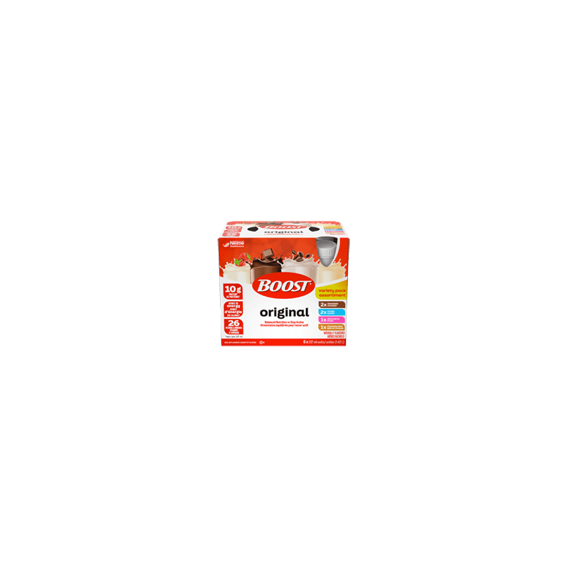 NESTLÉ Boost, saveurs assorties, 6 x 237 ml