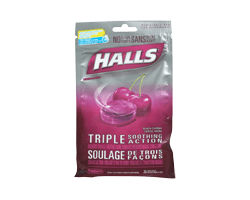 HALLS Halls cerise noire, 25 unités, en sac