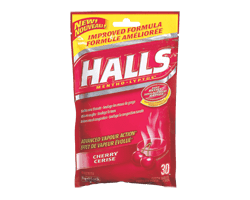 HALLS Halls cerise, 30 unités, en sac