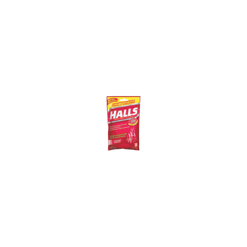 HALLS Halls cerise, 30 unités, en sac