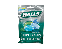 HALLS Halls menthes assorties, 25 unités, en sac