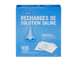 PERSONNELLE Recharges de solution saline, 100 unités