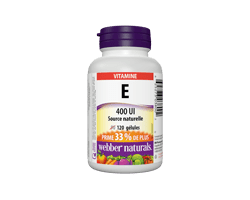 WEBBER NATURALS Vitamine E,...