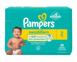 PAMPERS Swaddlers couches pour bébés actifs, taille 2, 29 unités