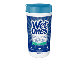 WET ONES Lingettes à la vitamine E et aloès, 40 unités