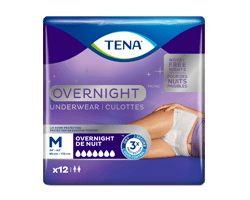 TENA Overnight culottes pour incontinence absorption de nuit, moyen, 12 unités