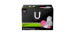 U BY KOTEX Balance serviettes ultraminces avec ailes, flux élevé, 16 unités