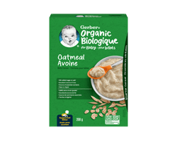 GERBER Biologique céréales pour bébés, avoine, 208 g